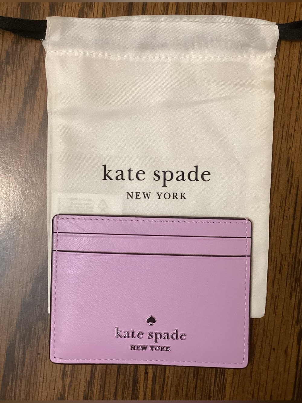 Kate Spade Card Holder in Lavender Frost NWT, With Dust Bag - Picture 3 of 5